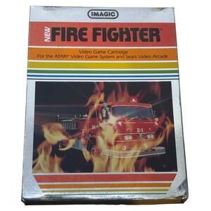 Fire Fighter Atari 2600 Imagic‎ Video Game Cartridge 1982 CIB